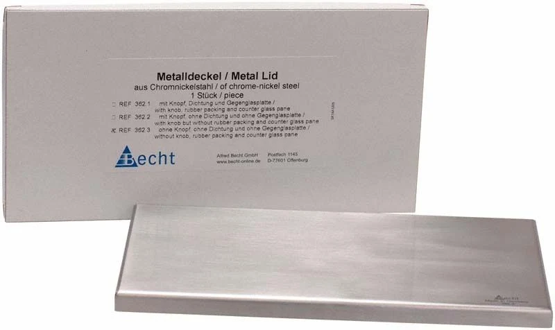 Metalldeckel ohne Knopf, Dichtung & Gegenglasplatte