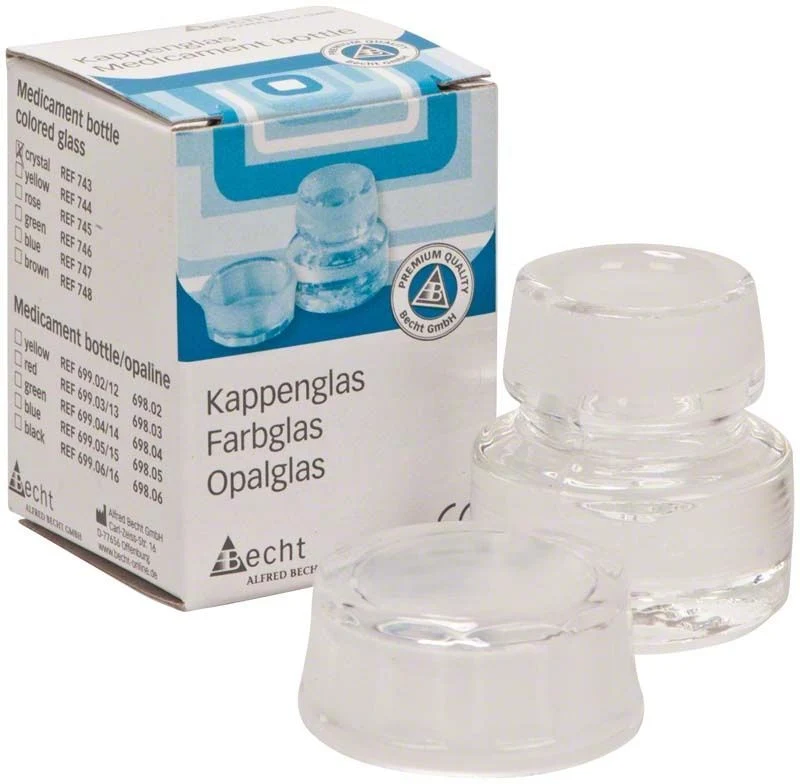 Kappenglas Buntglas klar