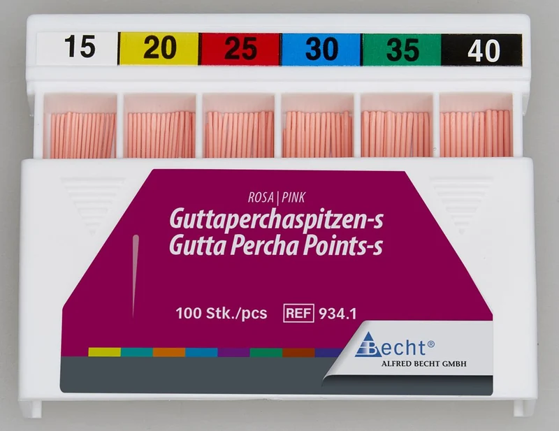 Rosa Guttaperchaspitzen Gr. 45