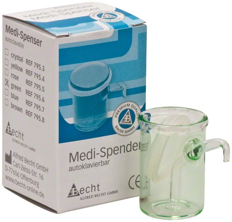 Medi-Spender-Gläschen grün