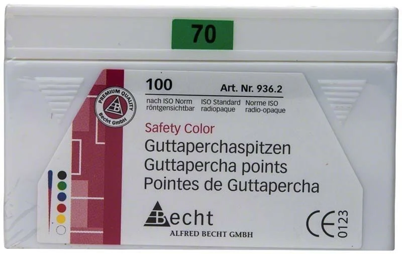 Guttaperchaspitzen safety color Gr. 070 grün