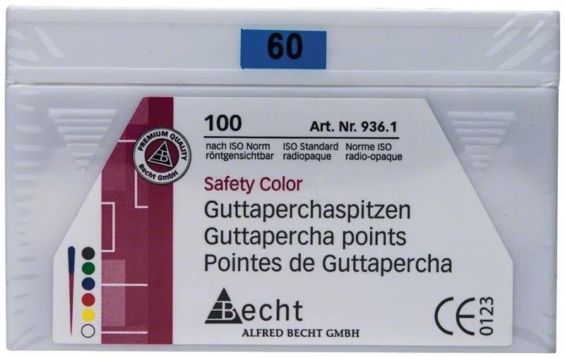 Guttaperchaspitzen safety color Gr. 060 blau