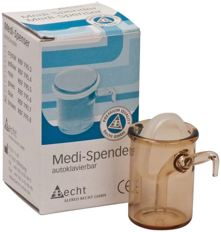 Medi-Spender-Gläschen braun