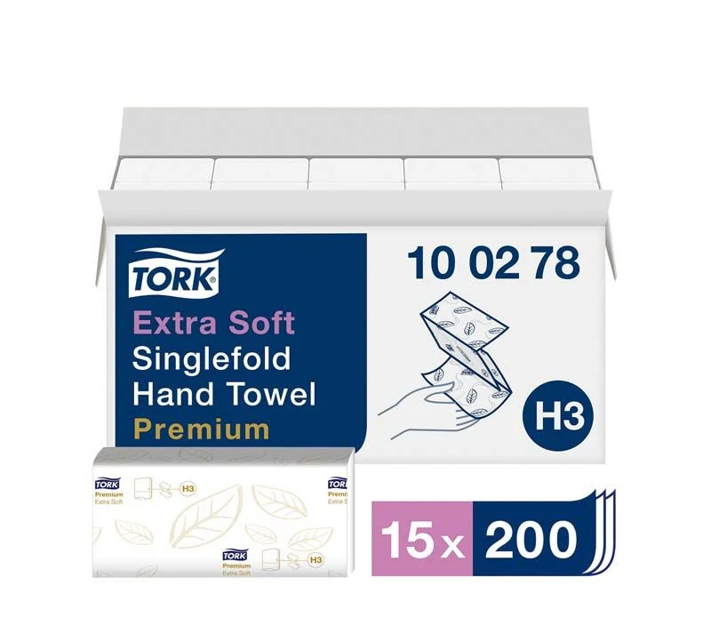 Tork Handtuch (V-Falz) Extra Weich Karton 15 x 200 Stück