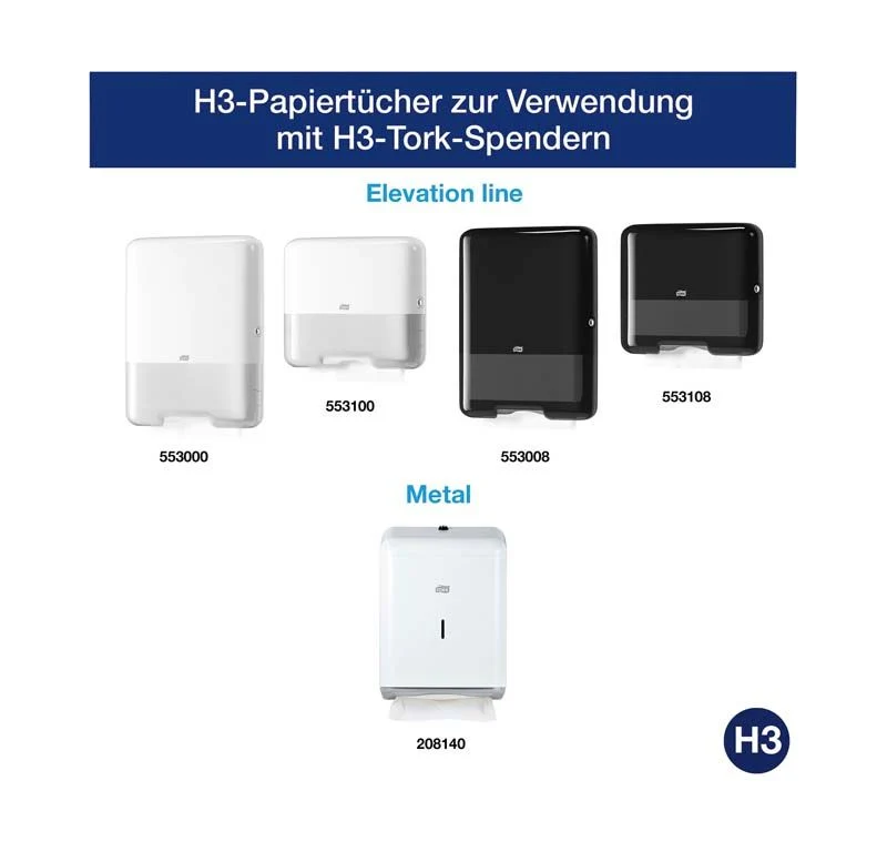 Tork® Advanced Handtuch 25 x 49,6cm weiß