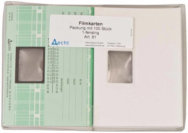 Filmkarten für 1 Film