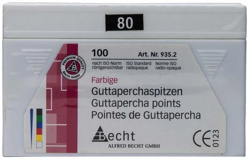 Farbige Guttaperchaspitzen Gr. 80 - schwarz