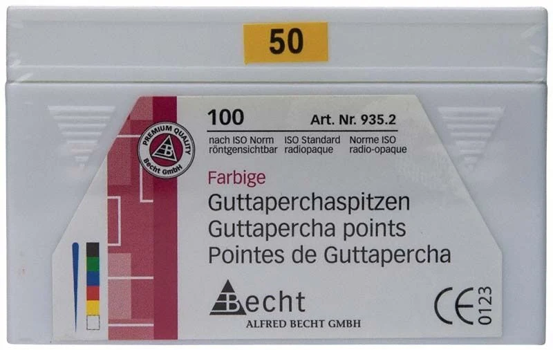 Farbige Guttaperchaspitzen Gr. 50 - gelb