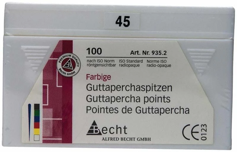 Farbige Guttaperchaspitzen Gr. 45 - weiß