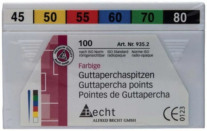 Farbige Guttaperchaspitzen Gr. 45 - 80