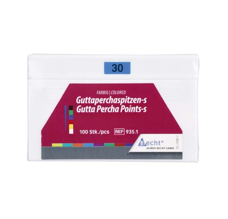 Farbige Guttaperchaspitzen Gr. 30 - blau