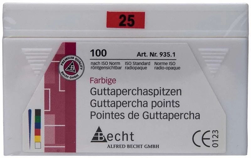 Farbige Guttaperchaspitzen Gr. 25 - rot