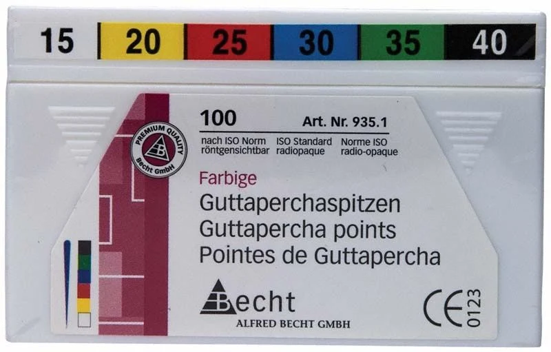 Farbige Guttaperchaspitzen Gr. 15 - 40